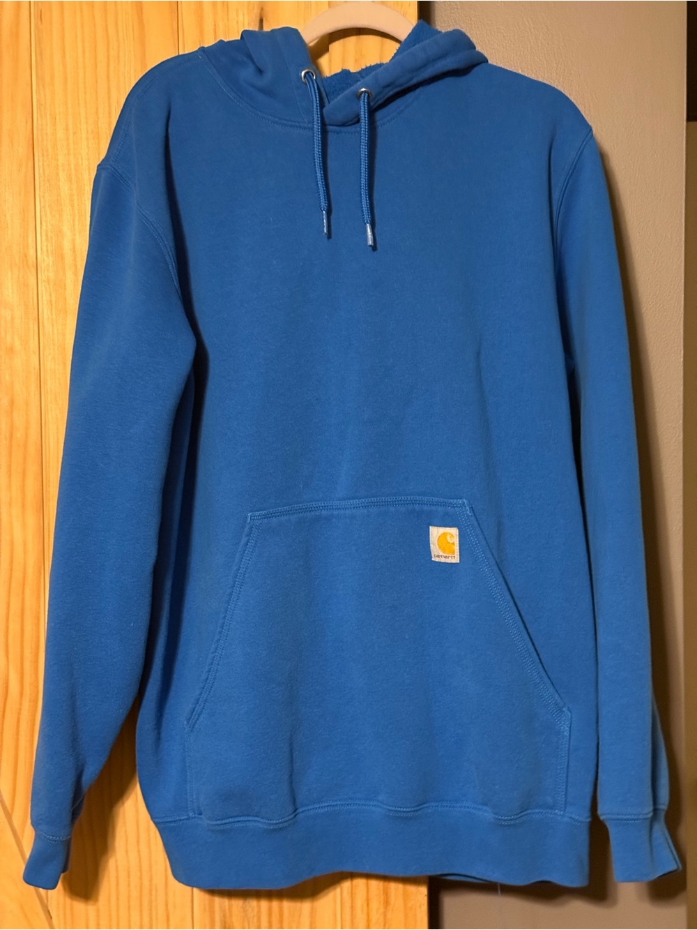 Carhartt Men’s Large Blue Hooded Sweatshirt